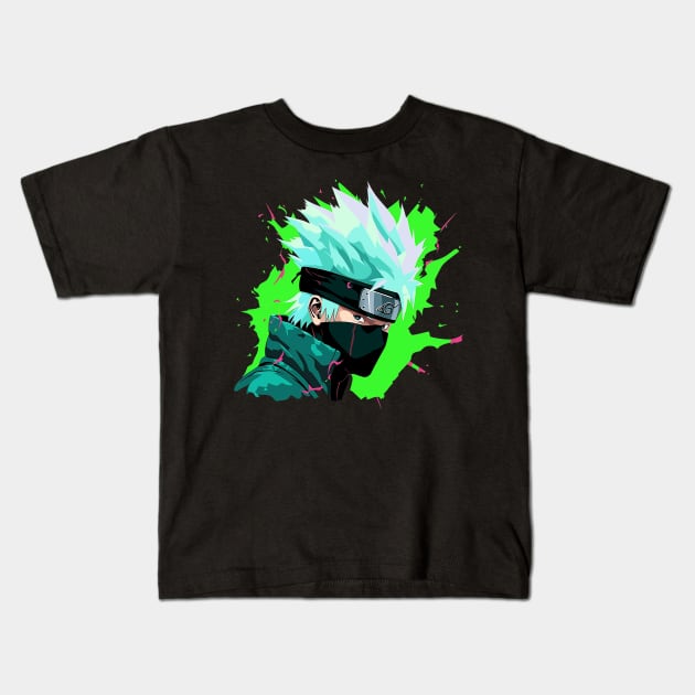 kakashi Kids T-Shirt by piratesnow